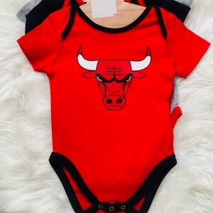 NBA Red and Gray Creeper Set